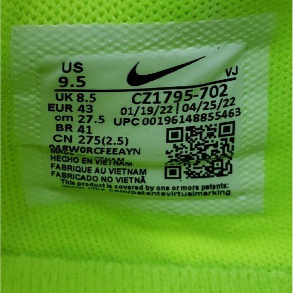 Nike Zoom Rival XC 5 Track Field Spikes Men\'s Size 9.5 Volt Green CZ1795-702 NEW main image 5